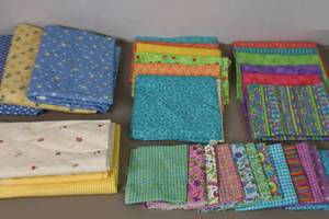 lot 412 image: Bulk Quality Fabric Coordinating Colors Themes