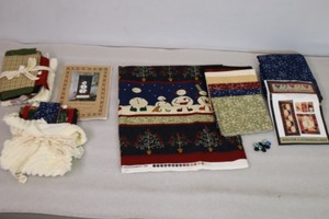 lot 424 image: (2) Quilt Project Kits Complete wCoordinating FabricPatternBookLittle Quilt Company Winter Gathering Kim Schaefer for Andover Fabrics and Winter Blessings By Cottage Creek Quilts