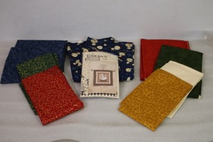 lot 426 image: Flying Goose Quilt Shop New London Holiday FabricsKim Schaefer for Andover Fabrics, Kathy Schmitz for Moda 100% Cotton Etc.
