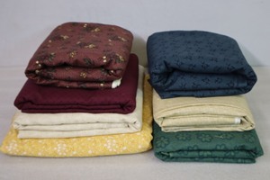 lot 430 image: Bulk Quality Quilting FabricThimbleberries Quilt Club - Quilt Back Prints, Daisy Days & Flower Market for RJR Fashion Fabrics, Fiber Mosaics Cranston, Maywood Studios