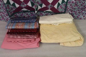 lot 444 image: Bulk Quality Quilting Fabrics Backing Binding