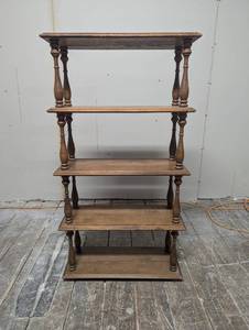 lot 3 image: 5 - Tier Wood Shelf - Great Piece