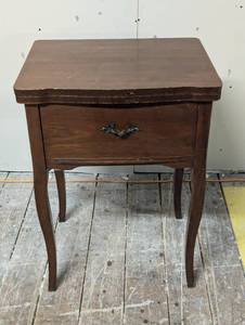 lot 53 image: Sewing Machine CabinetTable - Machine removed