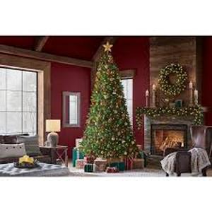 Home Accents Holiday 9 ft. Pre-Lit LED Barbour White Spruce Christmas Tree T10  Customer Returns See Pictures