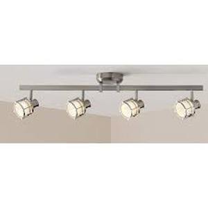 Lot of Hampton Bay 4-Light Pewter Integrated LED Track Lighting Fixture   Customer Returns See Pictures