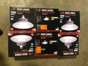 Lot of LED High Lumen Utility Light 5000 Lumens 60W  Customer Returns See Pictures