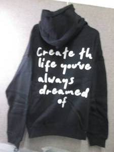 2 each Large Gym Wolf Hooded Sweats...