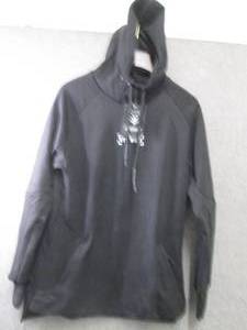 2 Medium Gym Wolf Black Hooded Swea...