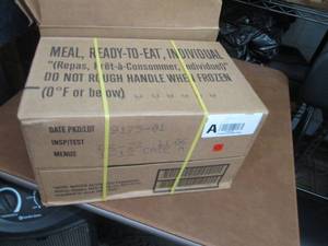 Sealed Case of 12 MREs Meal Ready ...