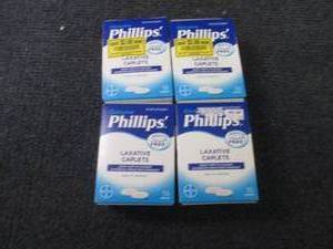 4- 55ct Phillips Laxative Caplets...