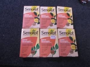6- 12 ct Senocot Laxative Tablets...
