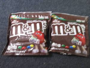 2- 18 oz M&Ms Family Size...