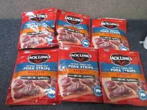6- 3 oz Jack Links Barbeque Pork St...