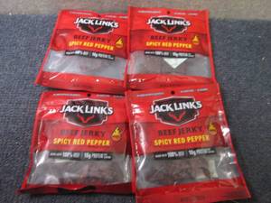 4- 2.85 oz Jack Links Spicy Red Pep...
