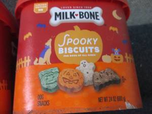 2- 24 oz Milk Bone Spooky Biscuits...