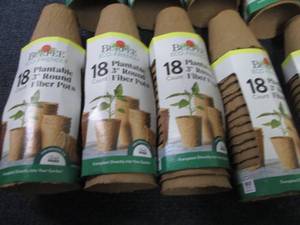 4- 18 ct Burpee 3 inch Fiber Pots...