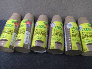 6- 12 ct Jiffy 3 inch Seed Starting...