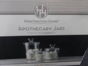 Apothecary Jars...