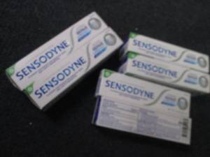 6- 3.4 oz Sensodyne Toothpaste...