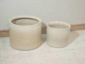 lot 31 image: Modern Minimalist Stoneware Planters