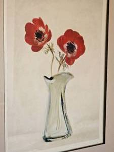 lot 210 image: Two Anemones Floral Dcor Print