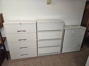 lot 275 image: Set of Three Lateral Filing Cabinets
