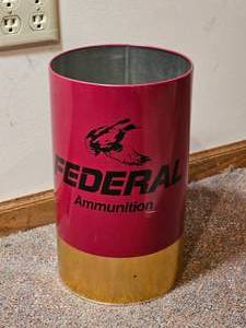 lot 155 image: Federal Ammunition Advertisement Waist Bin