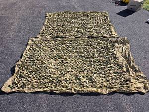 lot 246 image: Camouflage Hunting Blind Cover Net