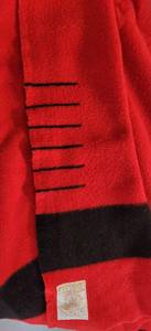 lot 169 image: Vintage Hudson Bay Wool 6 Pt Blanket  Red and Black
