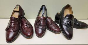 lot 321 image: Mens Florshiem and Johnston Murphy Dress Shoes  10D, 11