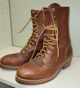lot 323 image: Mens Leather Lace Up Boots  10.5D