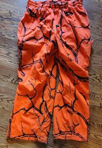 lot 251 image: Mountn Prairie Hush Hide Blaze Orange Hunting Pants  XXXL