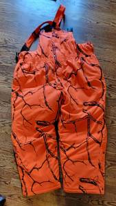 lot 254 image: Mountn Prairie Blaze Orange Hunting Overall Pants  XXXL