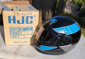 lot 256 image: HJC LS Airtech Snowmobile Helmet, Blue  Size XXL