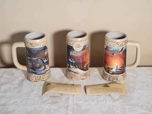 lot 187 image: Miller Brewing Ducks Unlimited Collectible Tankard Set - (3)