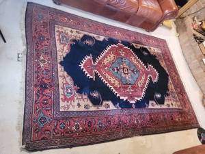 lot 15A image: Stunning Vintage Turkeman Wool Area Rug