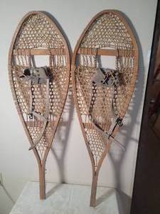 lot 184 image: Vintage Wood Snowshoes