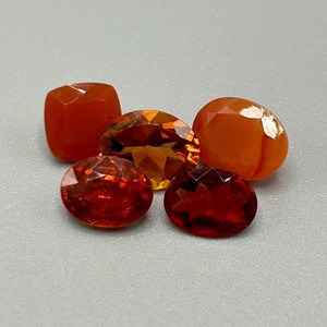 6.60 Carat Red Labradorite Mixed Cut - Assorted Lot of 5 Loose Stones