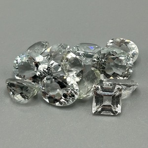 30.60 Carat Colorless Quartz Mixed Cut - Assorted Lot of Loose Stones
