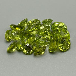 15.25 Carat Peridot Mixed Cut - Assorted Lot of Loose Stones