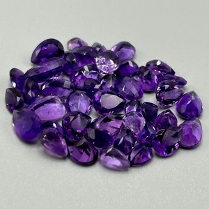 24.70 Carat Amethyst Mixed Cut - Assorted Lot of Loose Stones