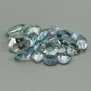 12.60 Carat Blue Topaz Mixed Cut - Assorted Lot of Loose Stones