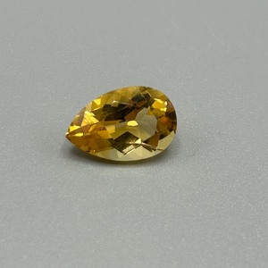 5.70 Carat Yellow Quartz Pear Faceted Cut
