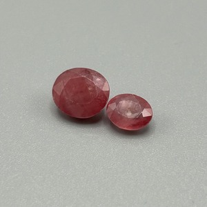 5.20 Carat Ruby Oval Faceted Cut - Set of 2 Loose Stones