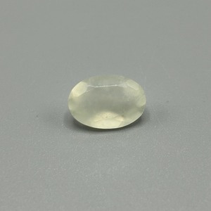 5.26 Carat Prehnite Oval Faceted Cut