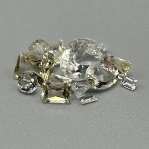 17.60 Carat Clear to Light Yellow Quartz Various Size, Color & Shape Assorted Lot of Loose Stones