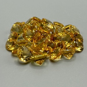35.50 Carat Citrine Round Faceted Cut - Assorted Lot of Loose Stones