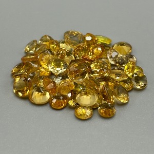 20.62 Carat Citrine Round Faceted Cut - Assorted Lot of Loose Stones