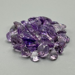 25.50 Carat Amethyst Mixed Cut - Assorted Lot of Loose Stones