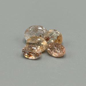 5.40 Carat Sunstone Oval & Round Faceted Cut - Set of 5 Loose Stones